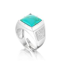 Ring Gerba Man in Silver Turchese 203/16GERBA - 203/16GERBA